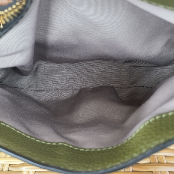 Marc Jacobs Mini Boho Grind Green Leather Shoulder Crossbody Bag Gold Hardware - Picture 13 of 16